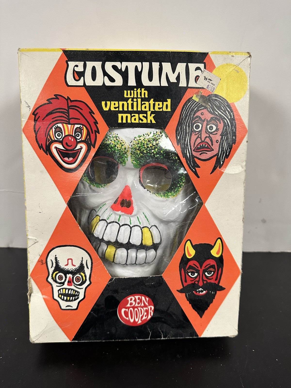 Vintage 1972 Ben Cooper Halloween Skeleton Costume Mint In BOX Unused NICE Vintage 1972 Ben Cooper Halloween Skeleton Costume Mint In BOX Unused NICE