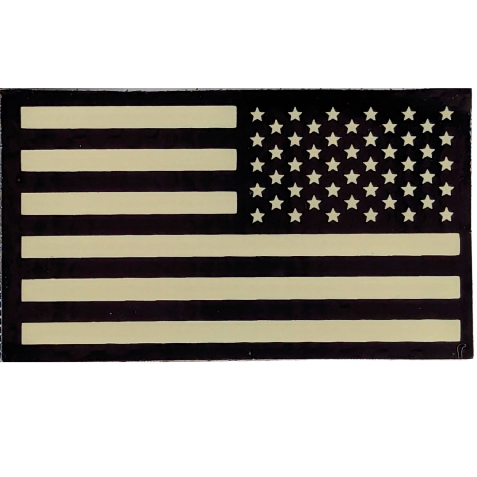 Infrared Reverse American Flag Patch - Subdued - Hook Fastener Tactical IR Patch Infrared Reverse American Flag Patch - Subdued - Hook Fastener Tactical IR Patch