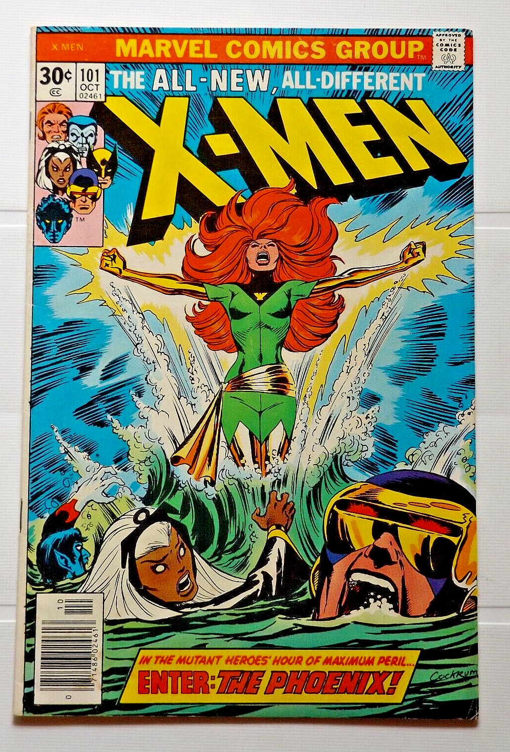 MARVEL COMICS 1976 X-MEN #101 1ST APPEARANCE JEAN GREY AS PHOENIX BRONZE AGE KEY