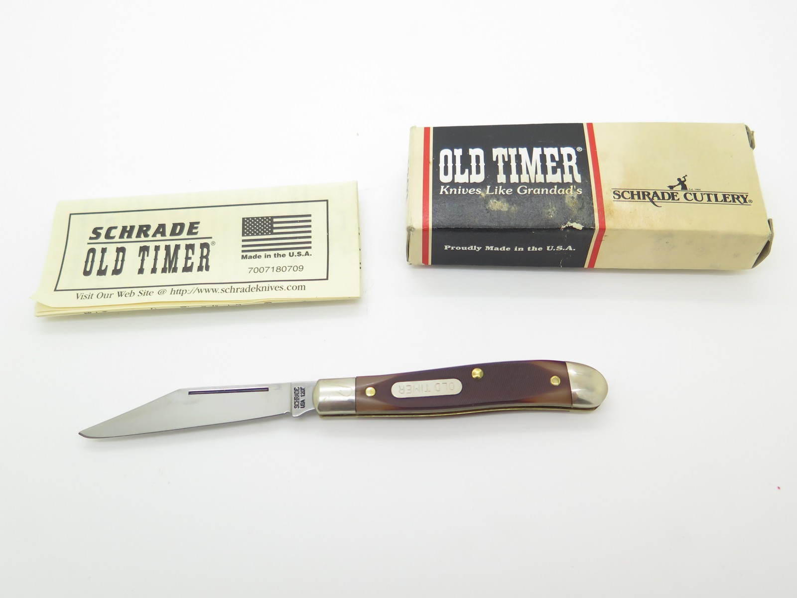 Vintage Schrade Old Timer Pal l120T USA Delrin Folding Pocket Peanut Jack Knife Vintage Schrade Old Timer Pal l120T USA Delrin Folding Pocket Peanut Jack Knife