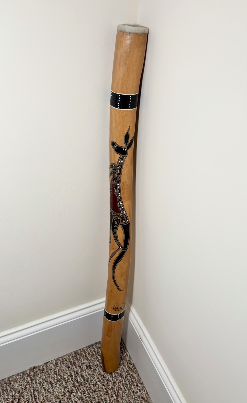 Hand Made & Painted Wooden Didgeridoo Souvenir Australian Folk Instrument Hand Made & Painted Wooden Didgeridoo Souvenir Australian Folk Instrument
