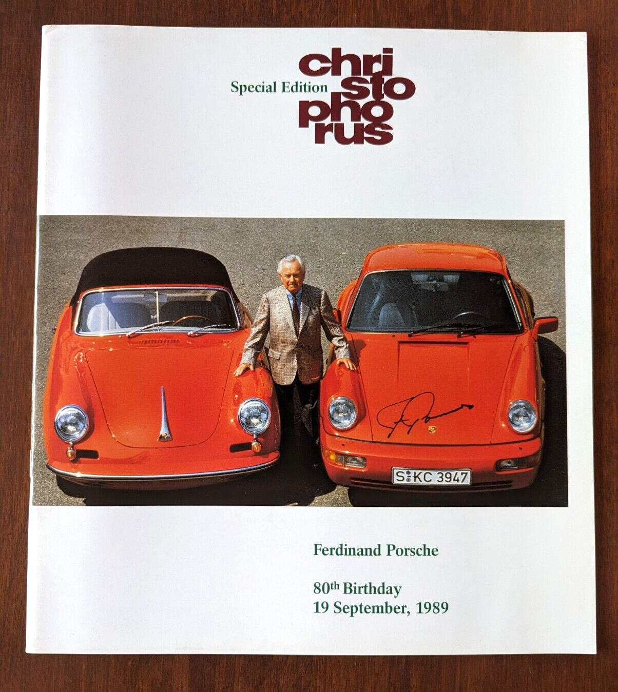 SPECIAL EDITION 1989 Porsche Christophorus Magazine – Ferdinand Porsche 80th