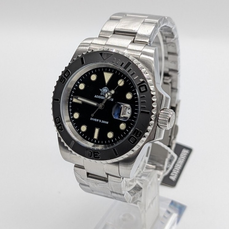 ADDIESDIVE Wristwatch Diver Quartz Mens Gray