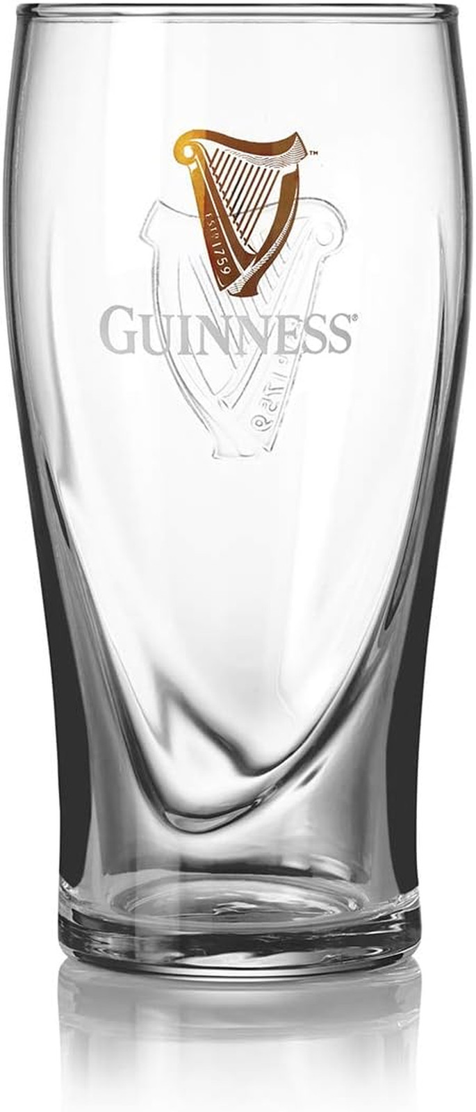 Guinness Gravity Official Beer Pint Glass | Large 20Oz Pints Drinking Thick Beer
