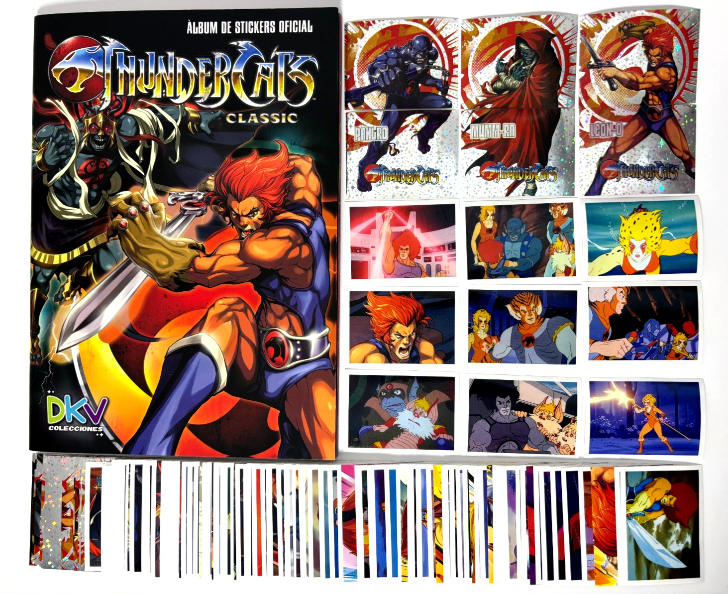 2026 ALBUM THUNDERCATS Classic DKV + Full Set 135/135 Stickers Peru WB Leon-O 2026 ALBUM THUNDERCATS Classic DKV + Full Set 135/135 Stickers Peru WB Leon-O