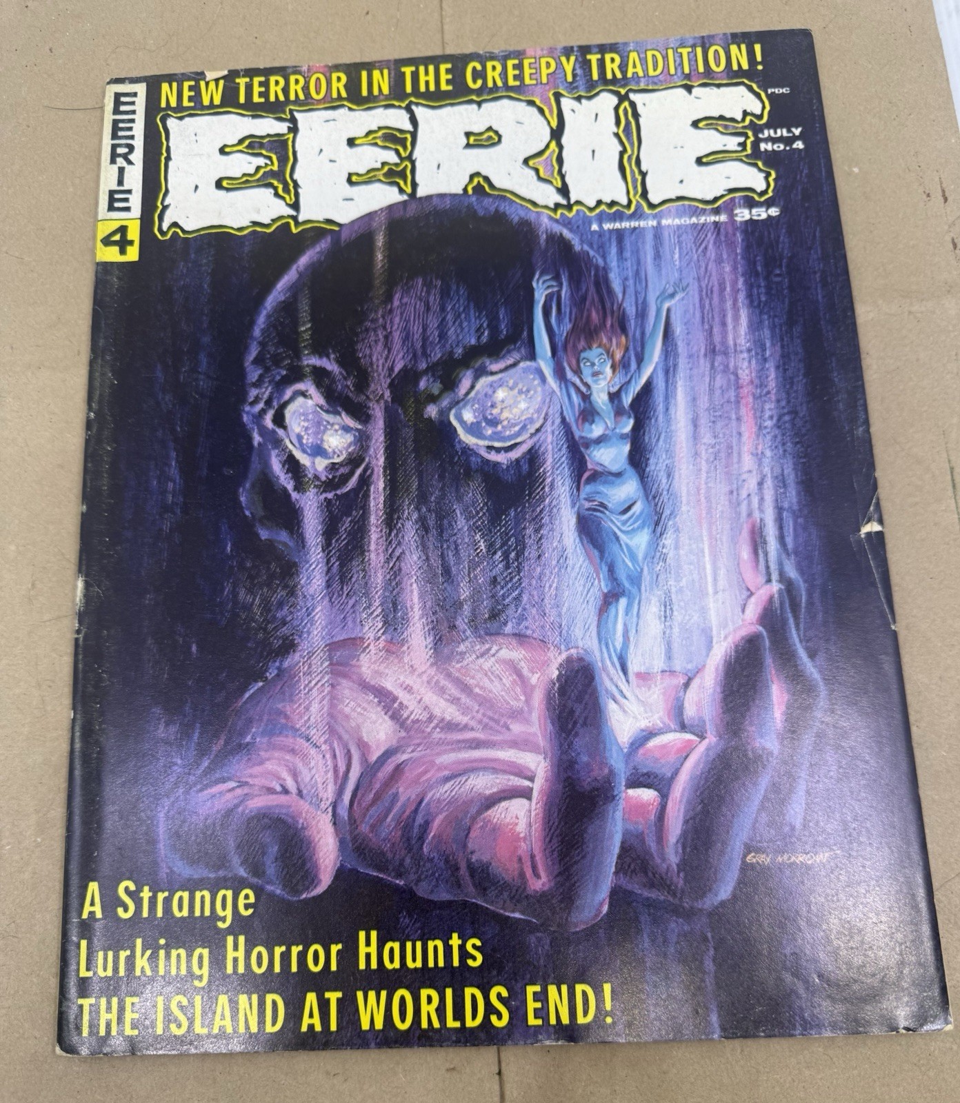 Eerie #4 Nice Vintage Horror Warren Comics Magazine 1966 Nice See Eerie #4 Nice Vintage Horror Warren Comics Magazine 1966 Nice See