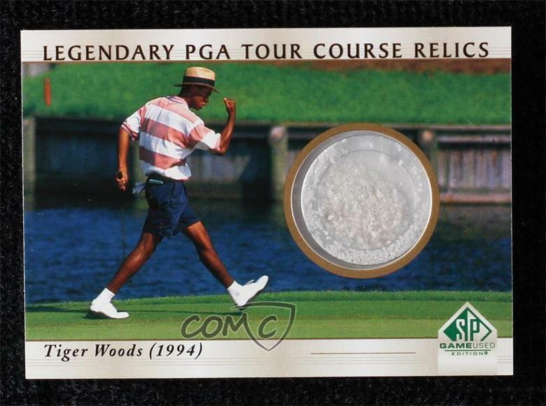 2021 Artifacts SP Game Used Preview Legendary PGA Tour Course Relics Tiger Woods