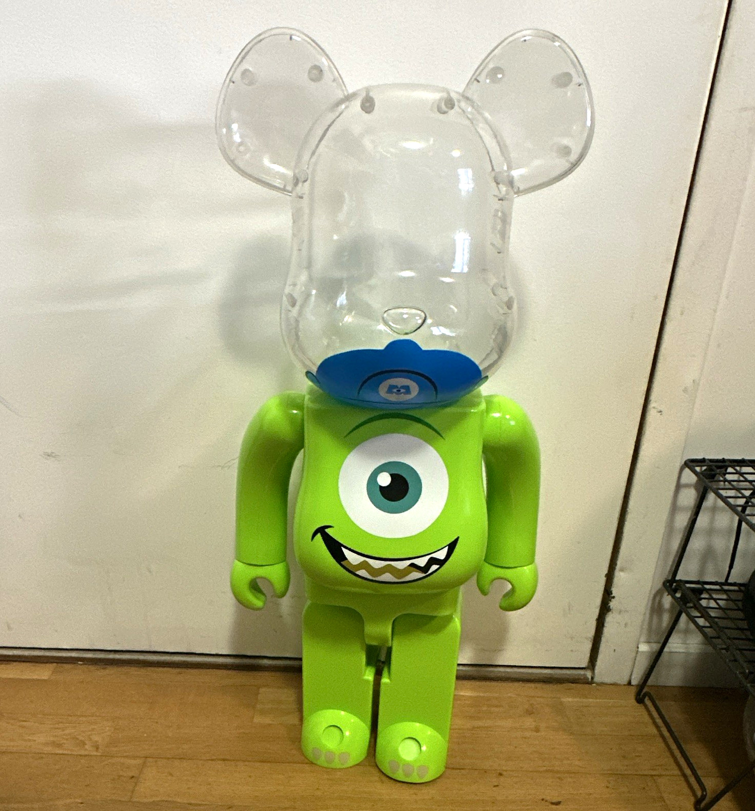 BEARBRICK Disney Pixar Medicom 1000% Mike Wazowski Monsters, Inc. Figure Green BEARBRICK Disney Pixar Medicom 1000% Mike Wazowski Monsters, Inc. Figure Green