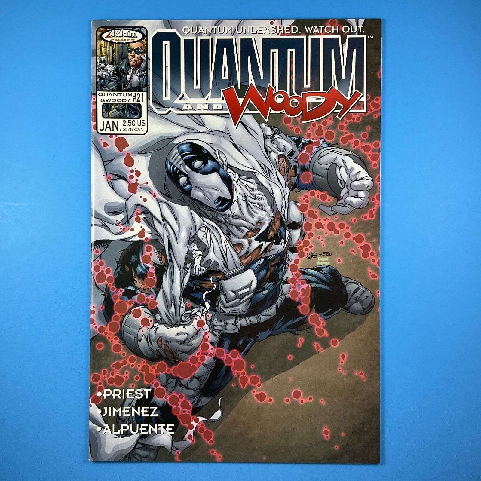 Quantum and Woody #21 Acclaim Comics Valiant Heroes 2000 Last Issue