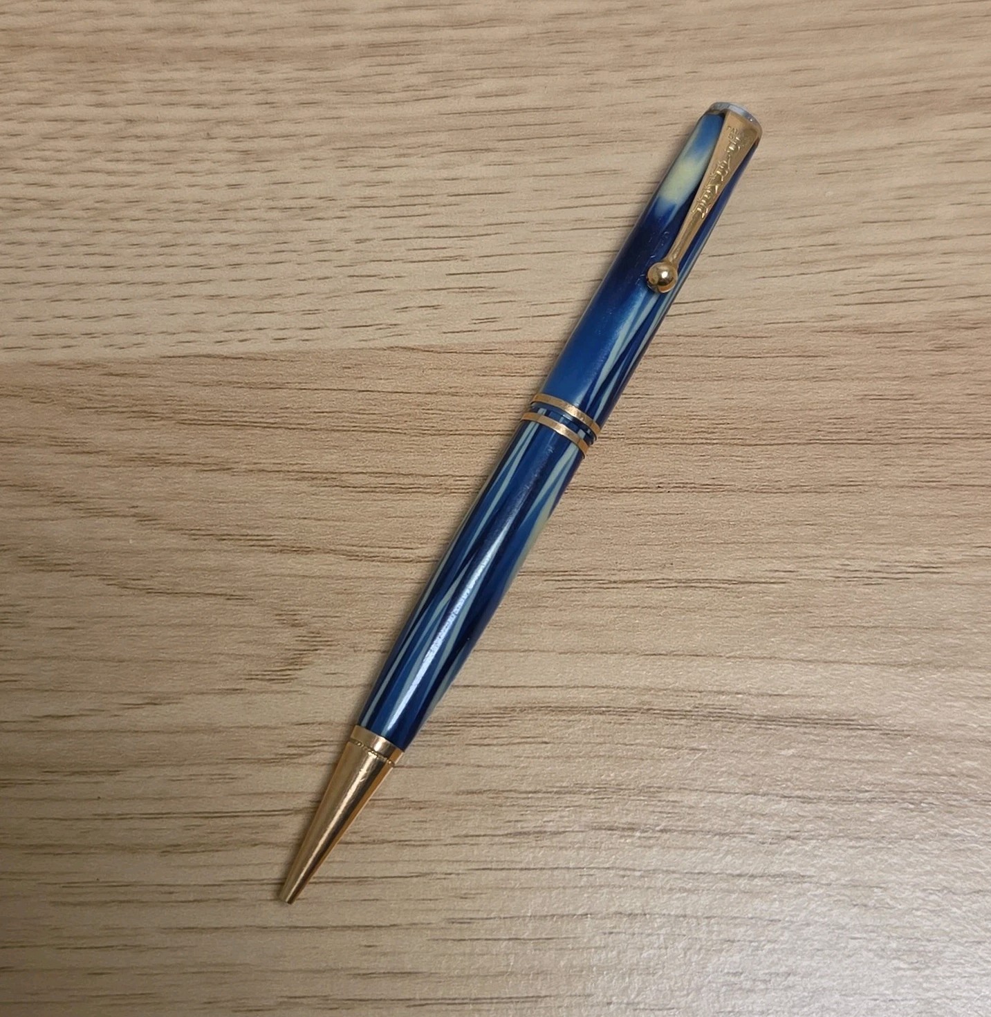 Vintage 1930s Geo S. Parker Streamline Mechanical Pencil True Blue Pat Sep 5-16 Vintage 1930s Geo S. Parker Streamline Mechanical Pencil True Blue Pat Sep 5-16