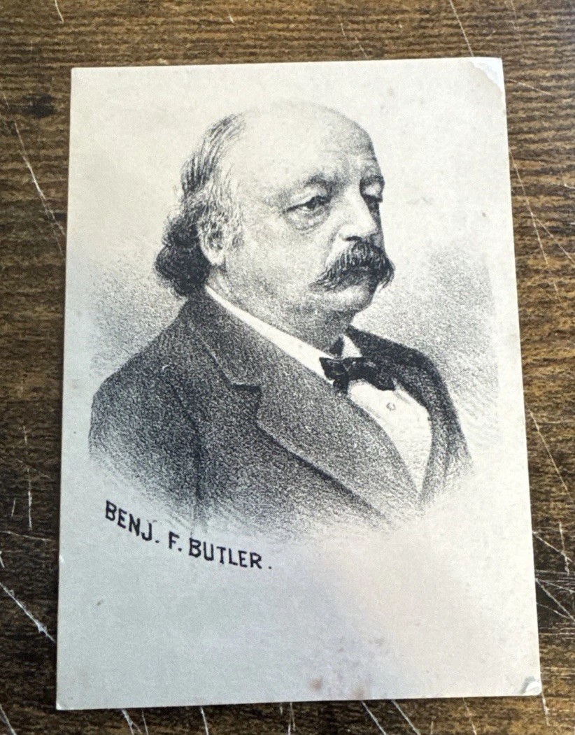 c1880's H603 Ben Butler Major General Civil War Union Blank Back c1880's H603 Ben Butler Major General Civil War Union Blank Back