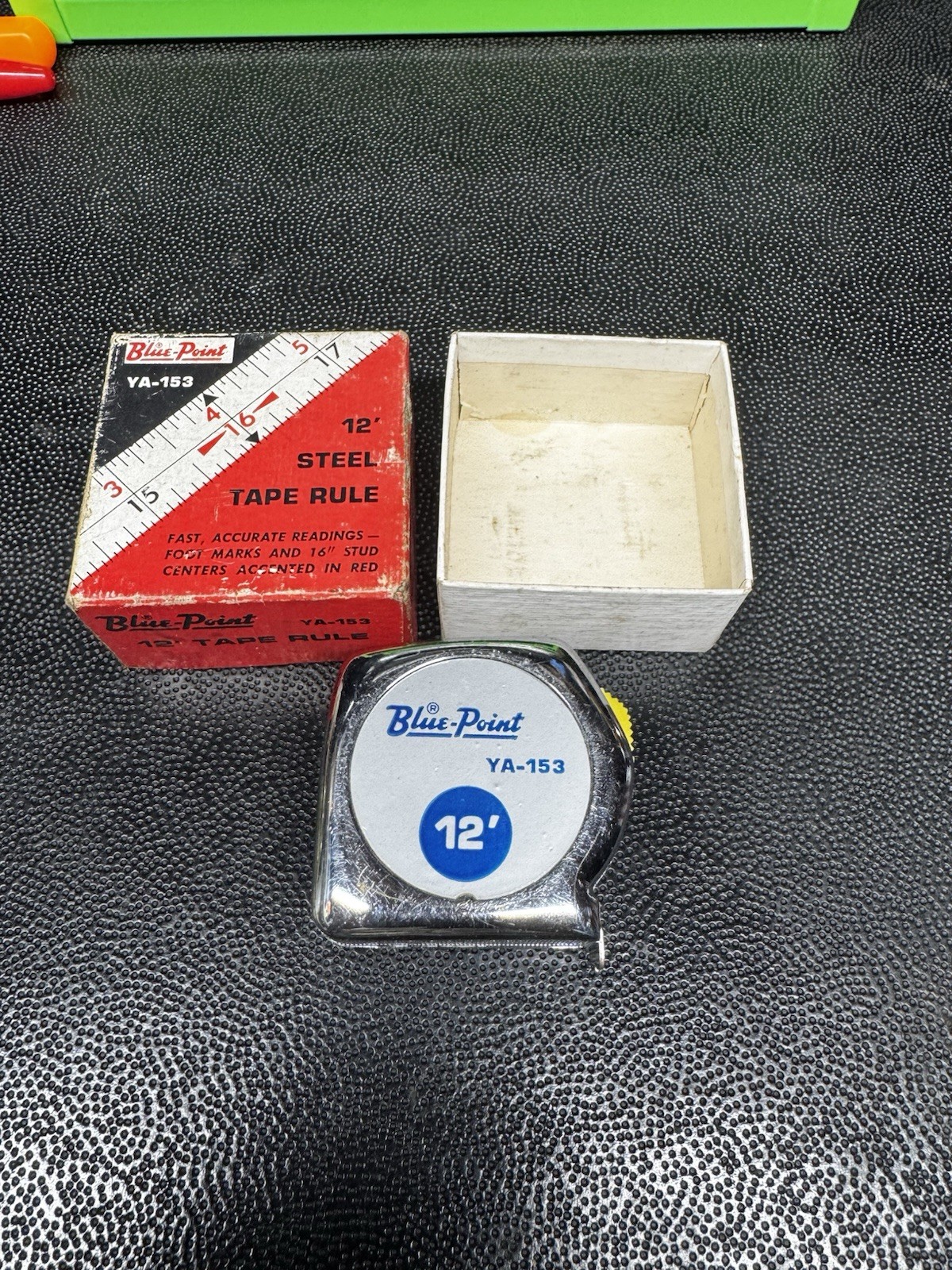 NOS Vintage Blue-Point YA-153 Tape Measure 12\' Chrome Snap-On Subsidiary USA NOS Vintage Blue-Point YA-153 Tape Measure 12\' Chrome Snap-On Subsidiary USA