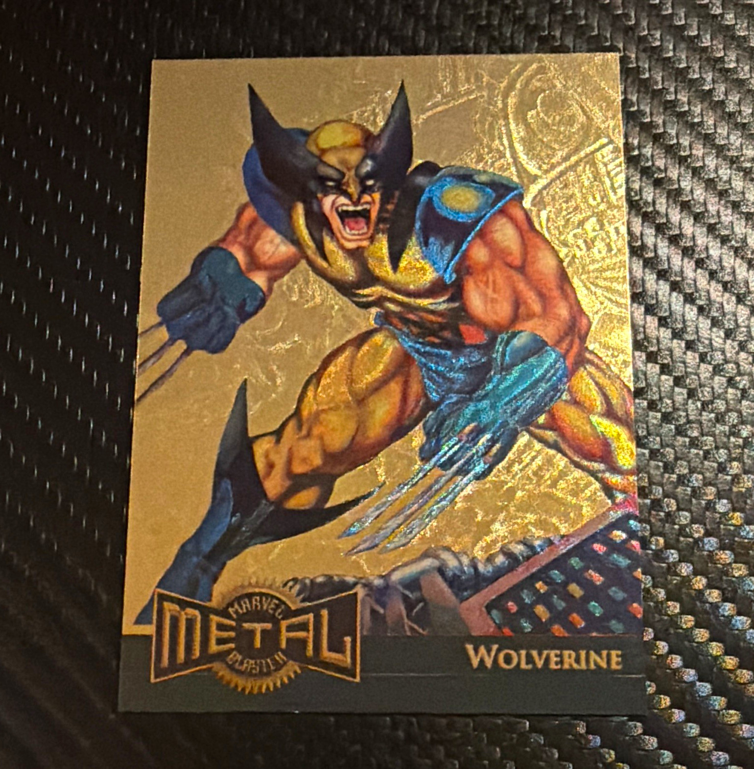 1995 Marvel Metal Wolverine Gold Blaster #18 Gorgeous gem 10 candidate 1995 Marvel Metal Wolverine Gold Blaster #18 Gorgeous gem 10 candidate