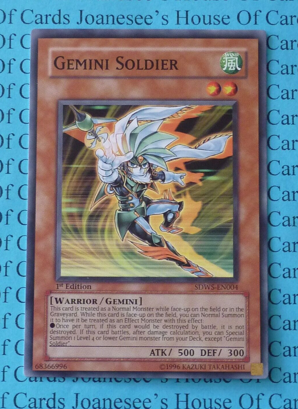 Gemini Soldier SDWS-EN004 Yu-Gi-Oh Card 1st Edition New