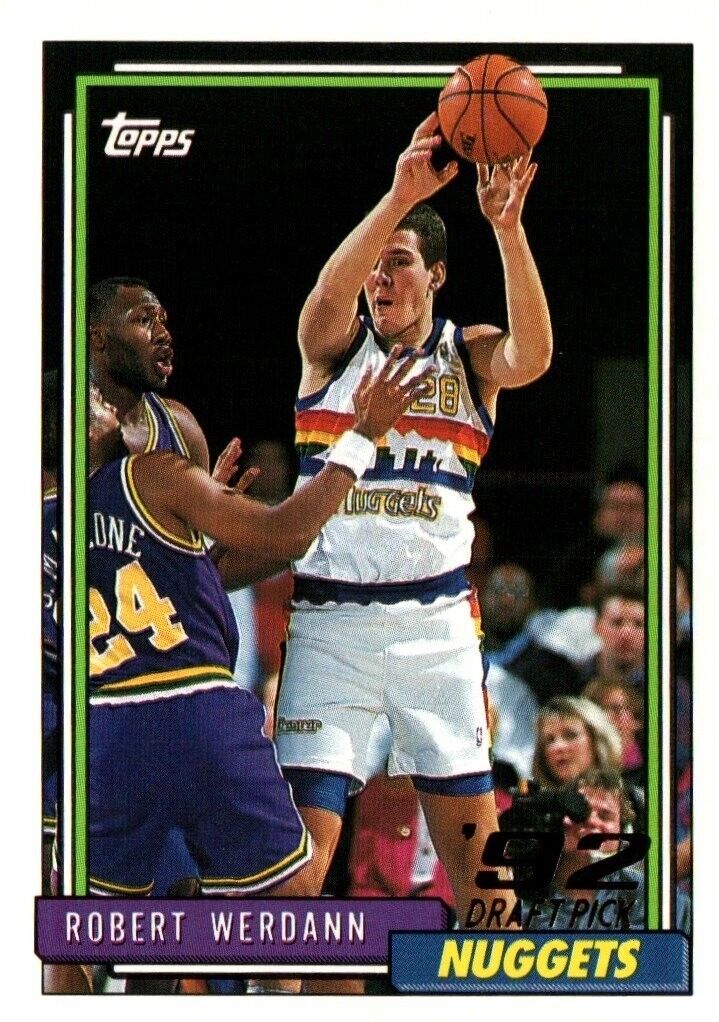 1993 Topps Robert Werdann Rookie Card #394 NBA