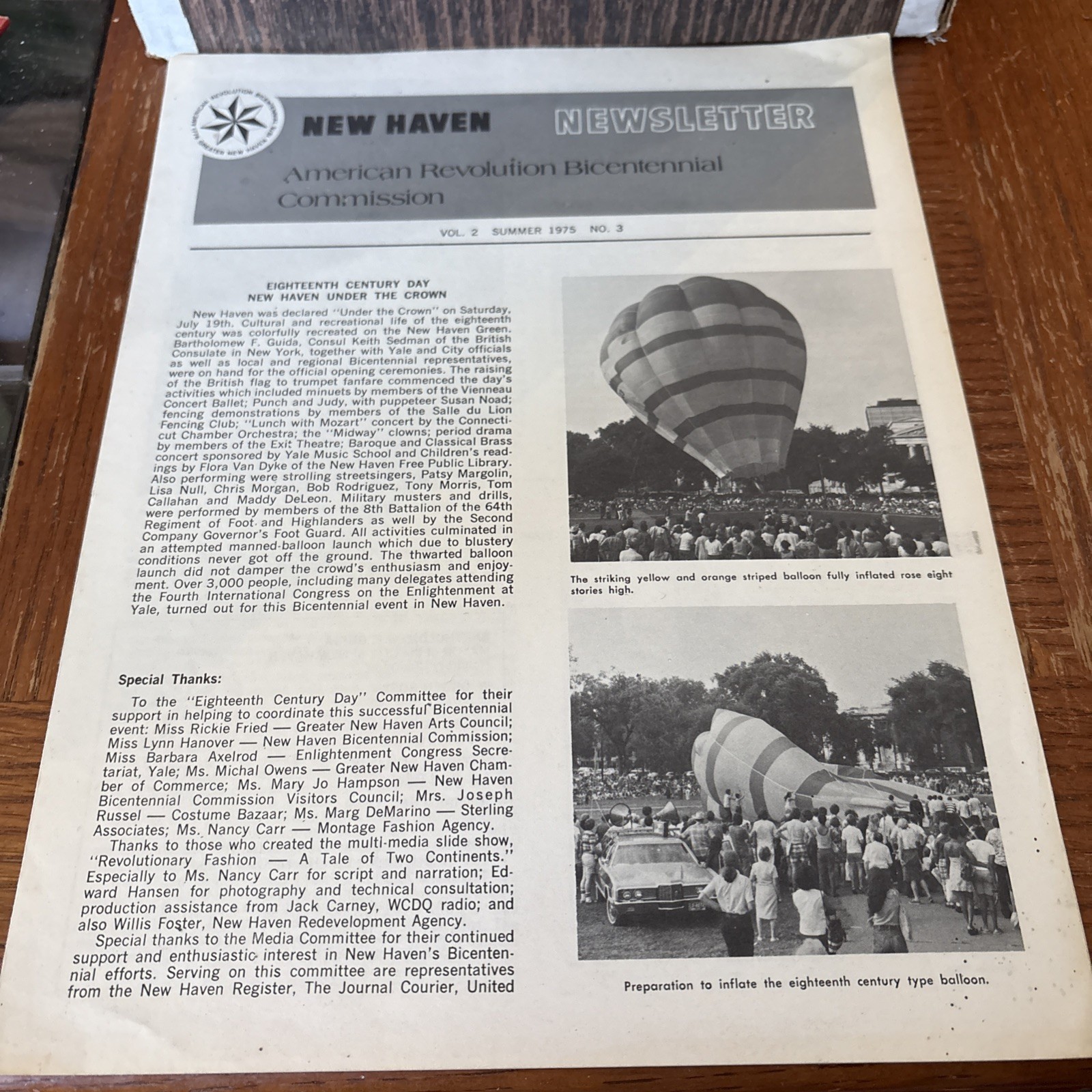 1975 New Haven American Revolution Bicentennial Commission Newsletter CT History 1975 New Haven American Revolution Bicentennial Commission Newsletter CT History
