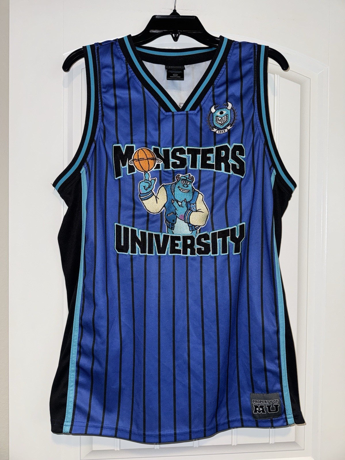 Disney Monsters University Blue Basketball Jersey Size Large V2 Disney Monsters University Blue Basketball Jersey Size Large V2