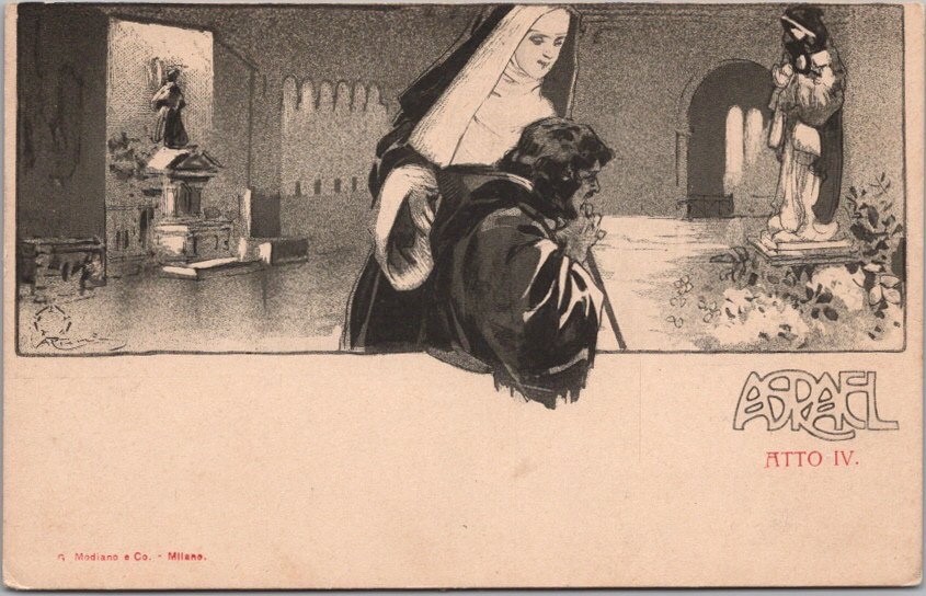 c1900s Italian OPERA Postcard \