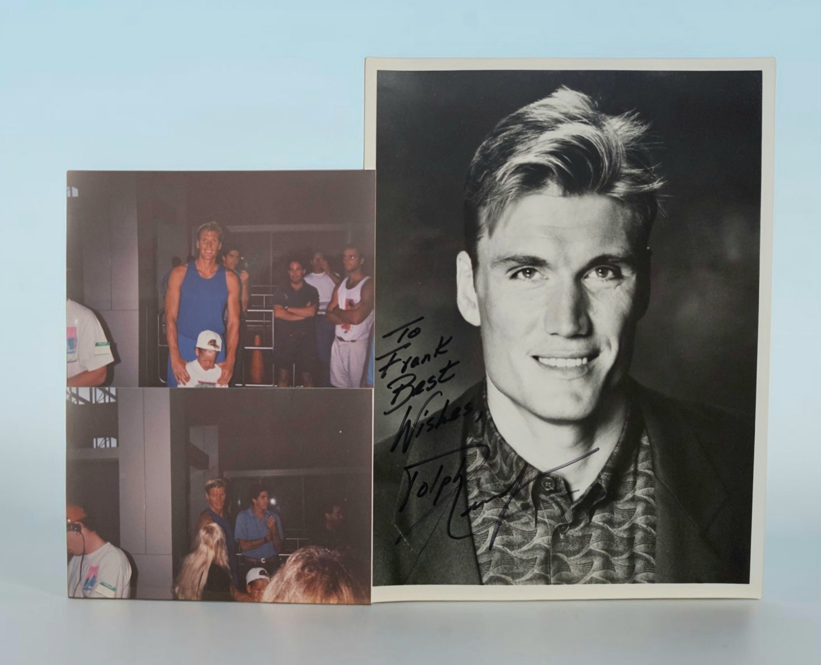 Movie Actor DOLPH LUNDGREN Black&White Signed 8x10 Personalized Publicity Photo Movie Actor DOLPH LUNDGREN Black&White Signed 8x10 Personalized Publicity Photo