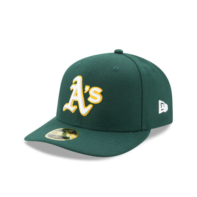 Oakland Athletics New Era MLB On-Field Low Profile Road 59FIFTY Fitted Hat-Green