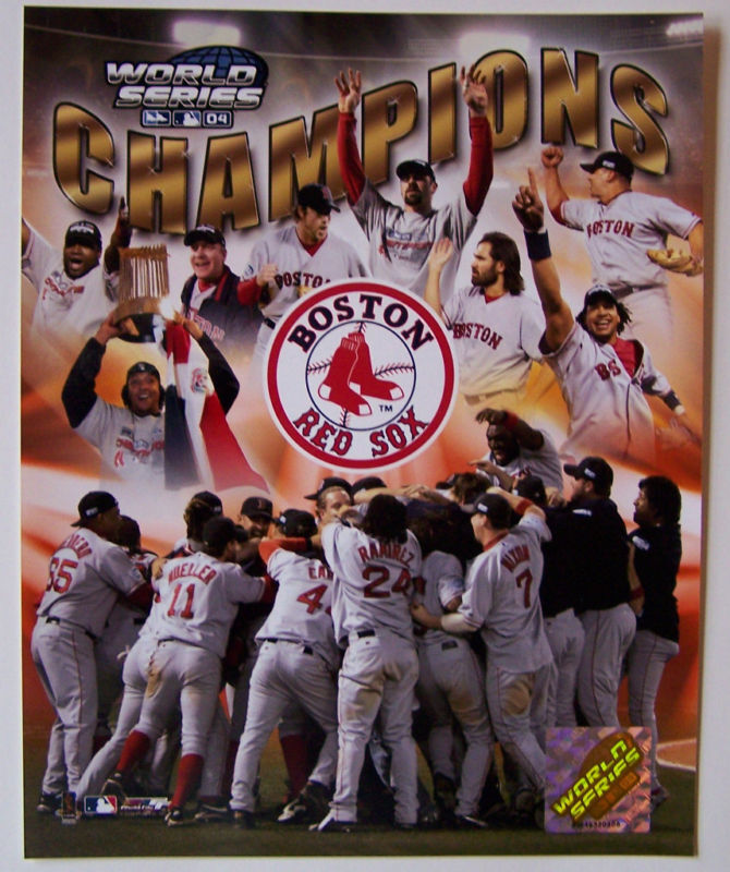 BOSTON RED SOX 2004 WORLD SERIES CHAMPIONS 8X10 PHOTO *LICENSED*