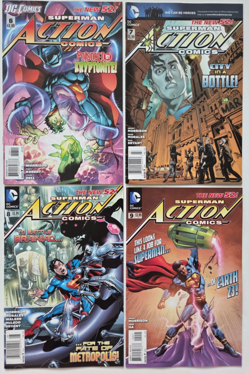 SUPERMAN ACTION COMICS #0,1-52 (2011) DC 52 CALVIN ELLIS FULL SERIES NEWSSTANDS