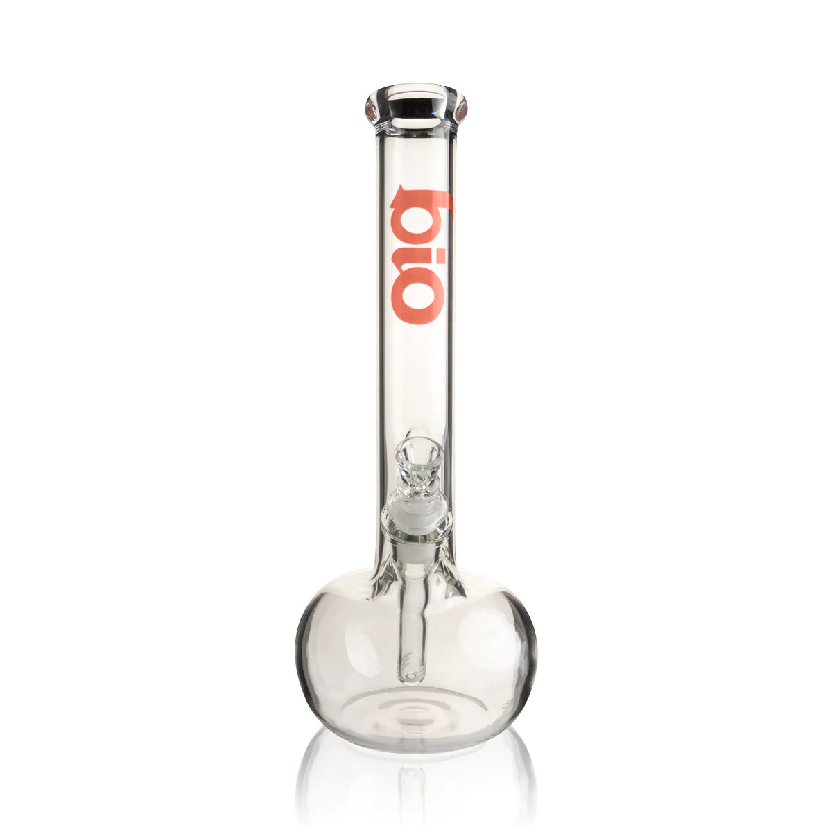 BIO Glass Bubble Water Pipe | Red | 14mm | 12\ BIO Glass Bubble Water Pipe | Red | 14mm | 12\