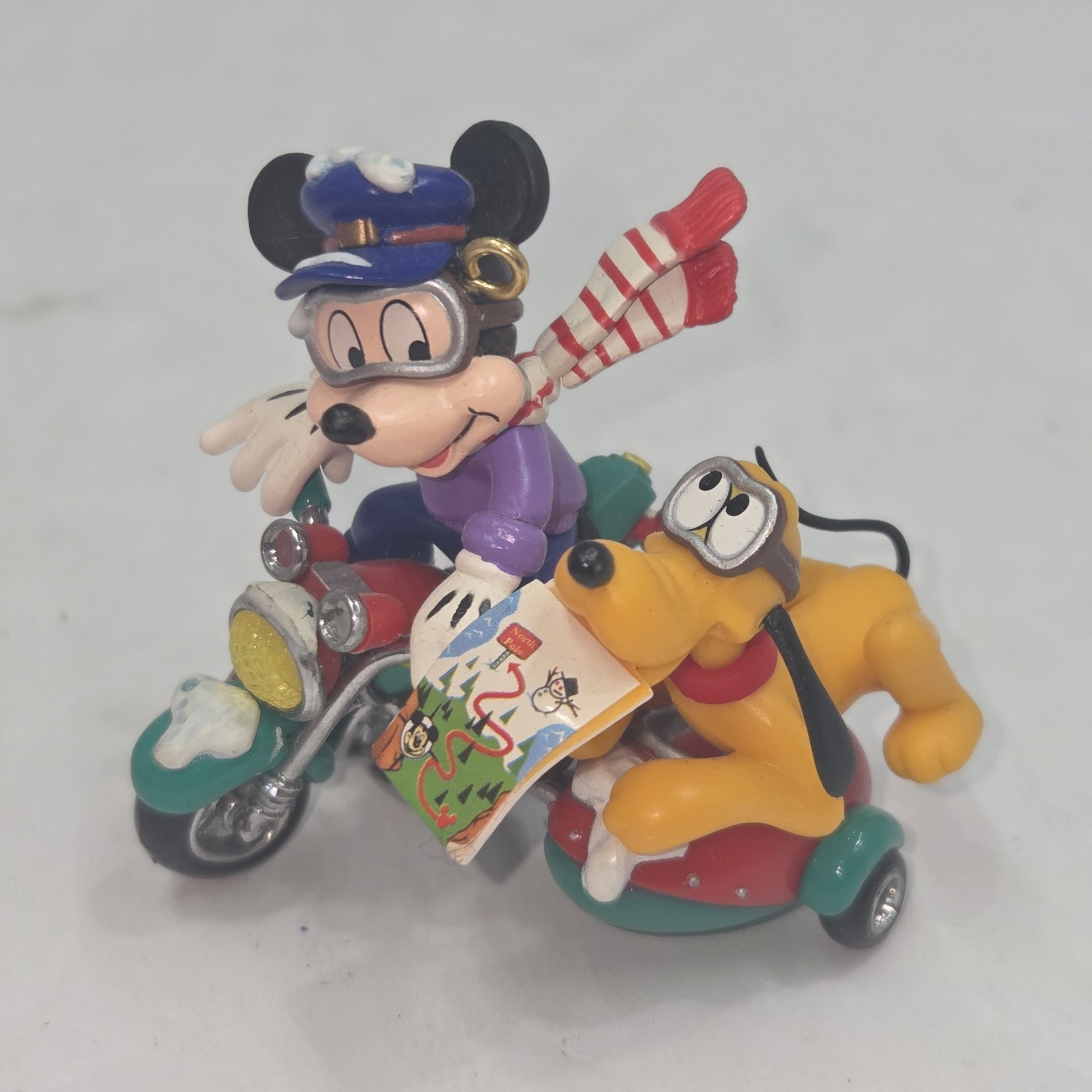 VTG 1996 Enesco Treasury Christmas Ornament Motorcycle Mickey Mouse Pluto... VTG 1996 Enesco Treasury Christmas Ornament Motorcycle Mickey Mouse Pluto...