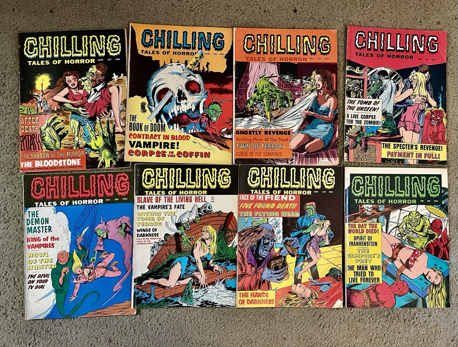 Chilling Tales of Horror & Castle of Frankenstein Mixed Comic Book Lot