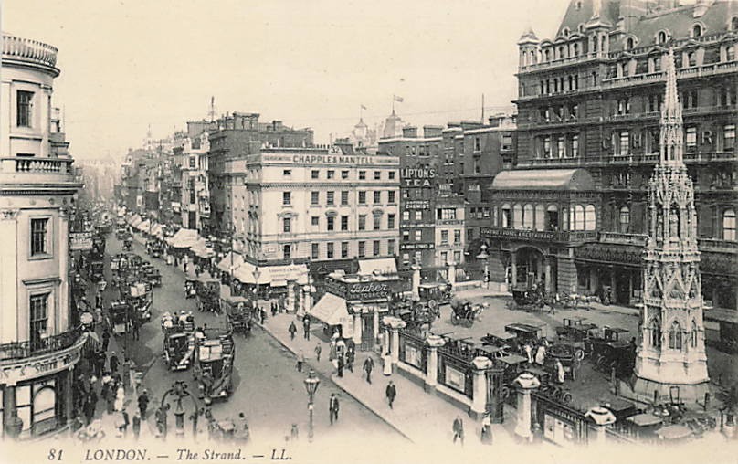 Postcard England: The Strand, London, DB Postcard England: The Strand, London, DB
