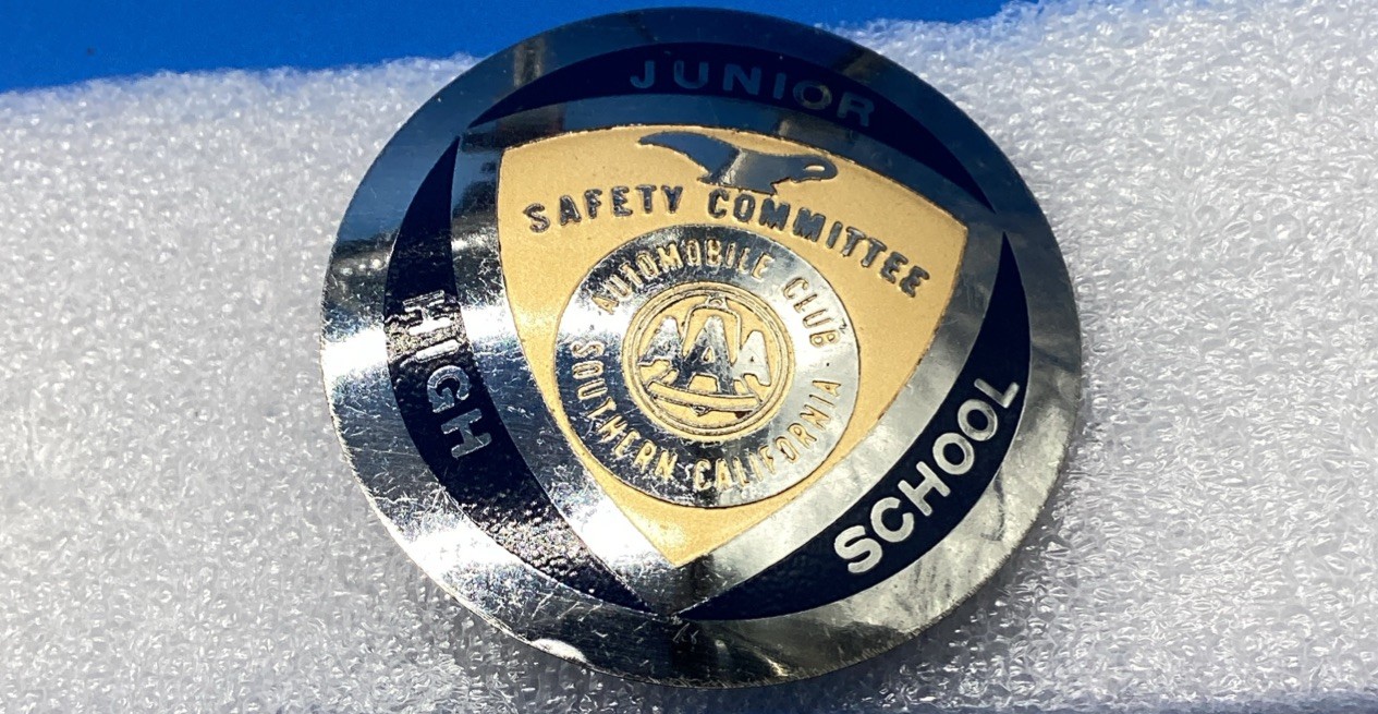 Vintage AAA Junior High School Safety Committee Pin Vintage AAA Junior High School Safety Committee Pin