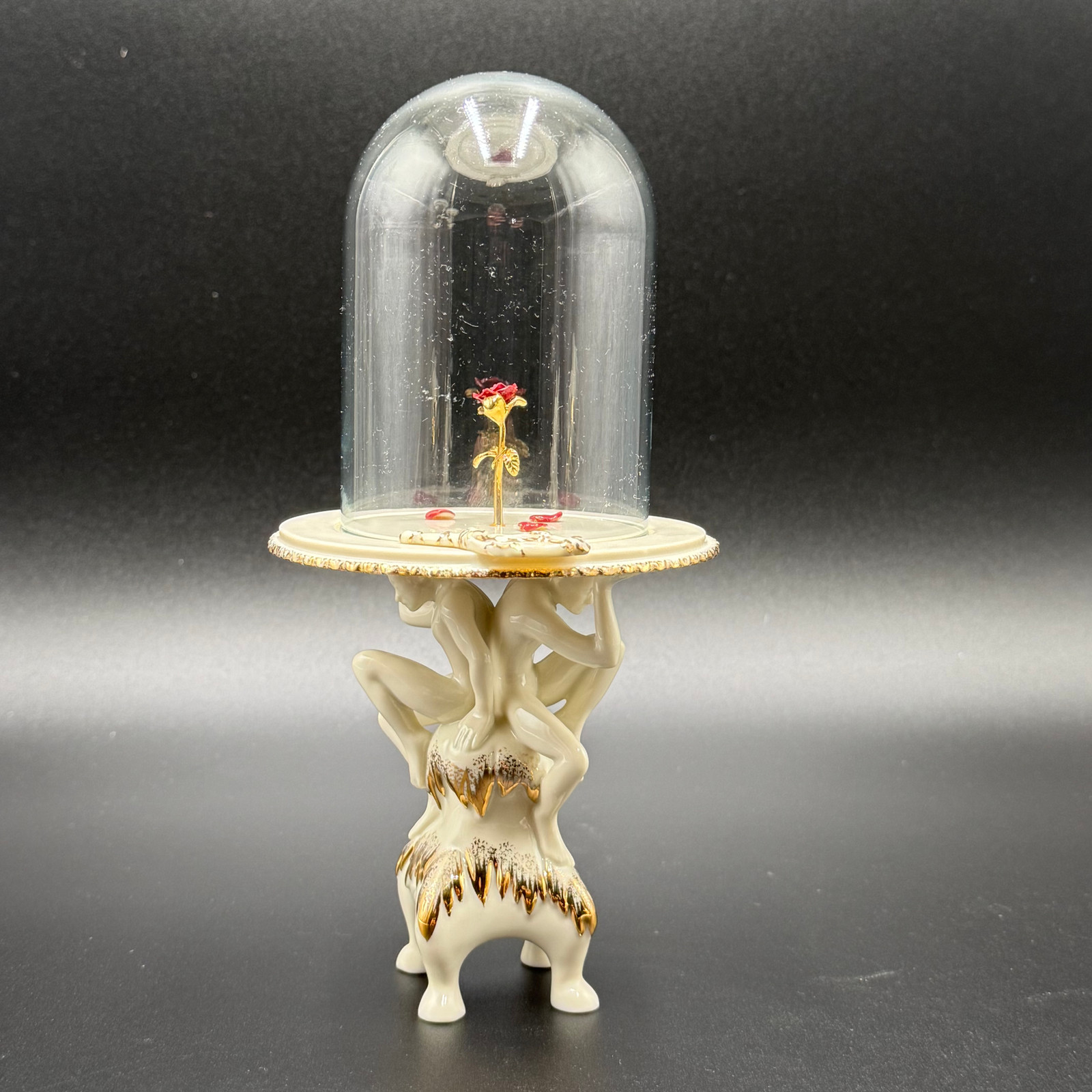 Lenox Disney Showcase Enchanted Rose Figurine Lenox Disney Showcase Enchanted Rose Figurine