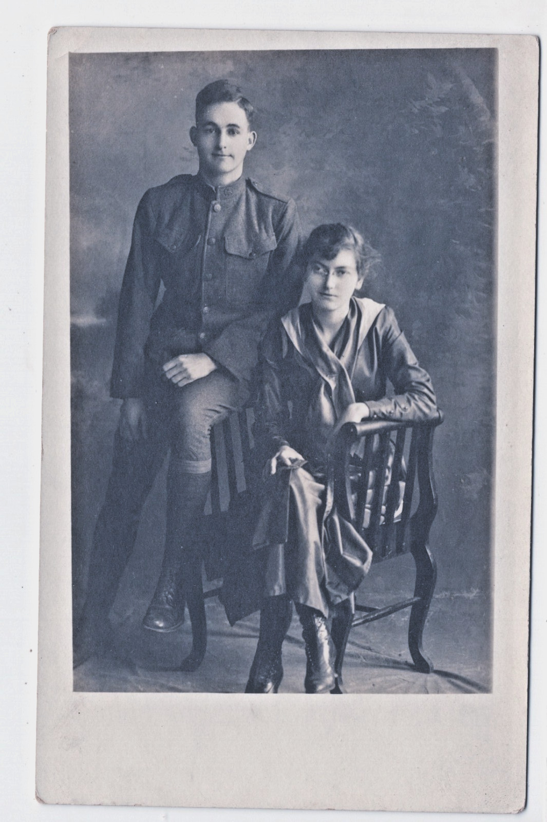 Soldier Dan Buck ID\'d WWI Military Army Doughboy Chattanooga TN RPPC Photo Card Soldier Dan Buck ID\'d WWI Military Army Doughboy Chattanooga TN RPPC Photo Card