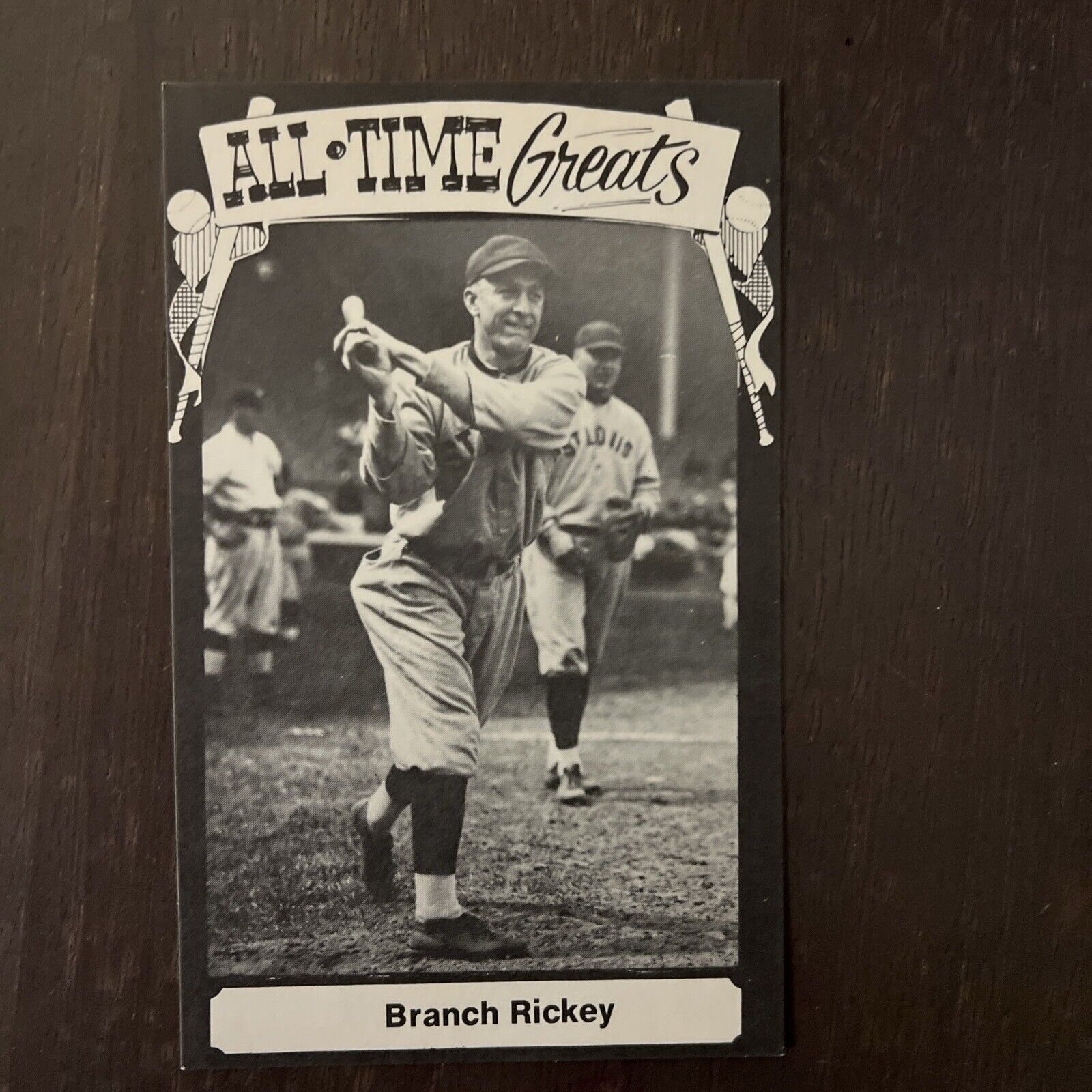 1973 TCMA Branch Rickey All Time Greats Postcard