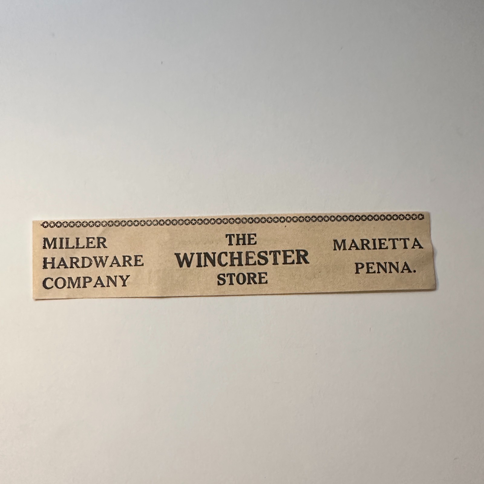 The Winchester Store Miller Hardware Company 1925 Marietta PA Ad 4AK9-M24 The Winchester Store Miller Hardware Company 1925 Marietta PA Ad 4AK9-M24