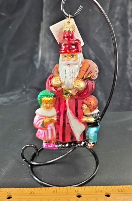 Vtg 1996 Christopher Radko Santa Suffer The Little Children Blown Glass Ornament Vtg 1996 Christopher Radko Santa Suffer The Little Children Blown Glass Ornament