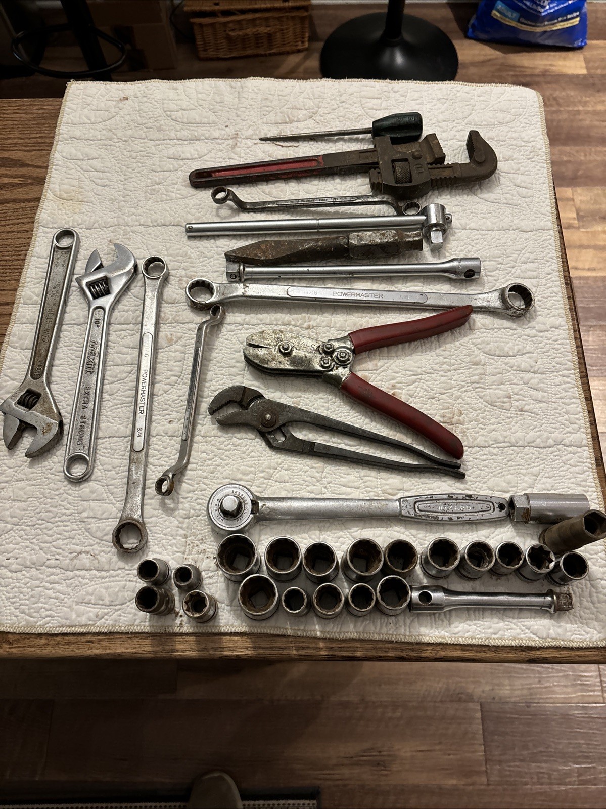34 Piece Tool Lot Wizard Malco Power Master Channel-Lock VTG Made USA 34 Piece Tool Lot Wizard Malco Power Master Channel-Lock VTG Made USA