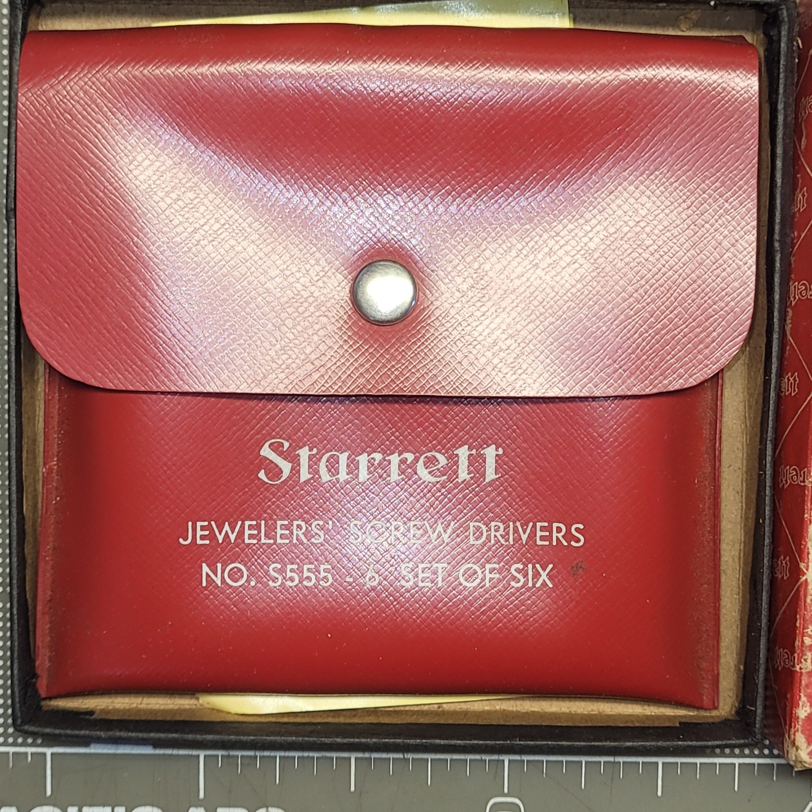 Starrett No. S555-6 Set of Six Jewelers\' Screw Drivers w/Pouch USA