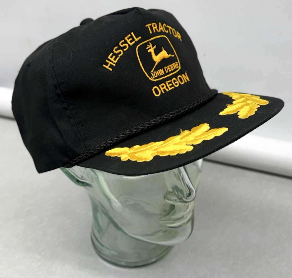 Vintage John Jack Hessel John Deere Tractor Farm Portland Oregon Hat Advertising