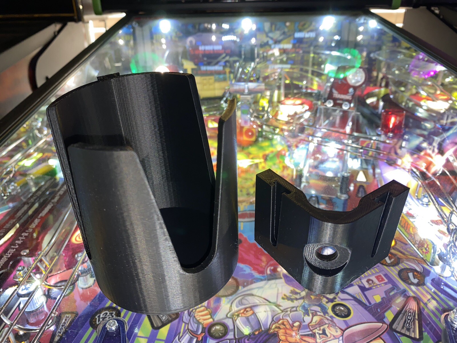 Universal Pinball Machine Drink, Cup, Pop, Soda, Beverage Holder BLACK Universal Pinball Machine Drink, Cup, Pop, Soda, Beverage Holder BLACK