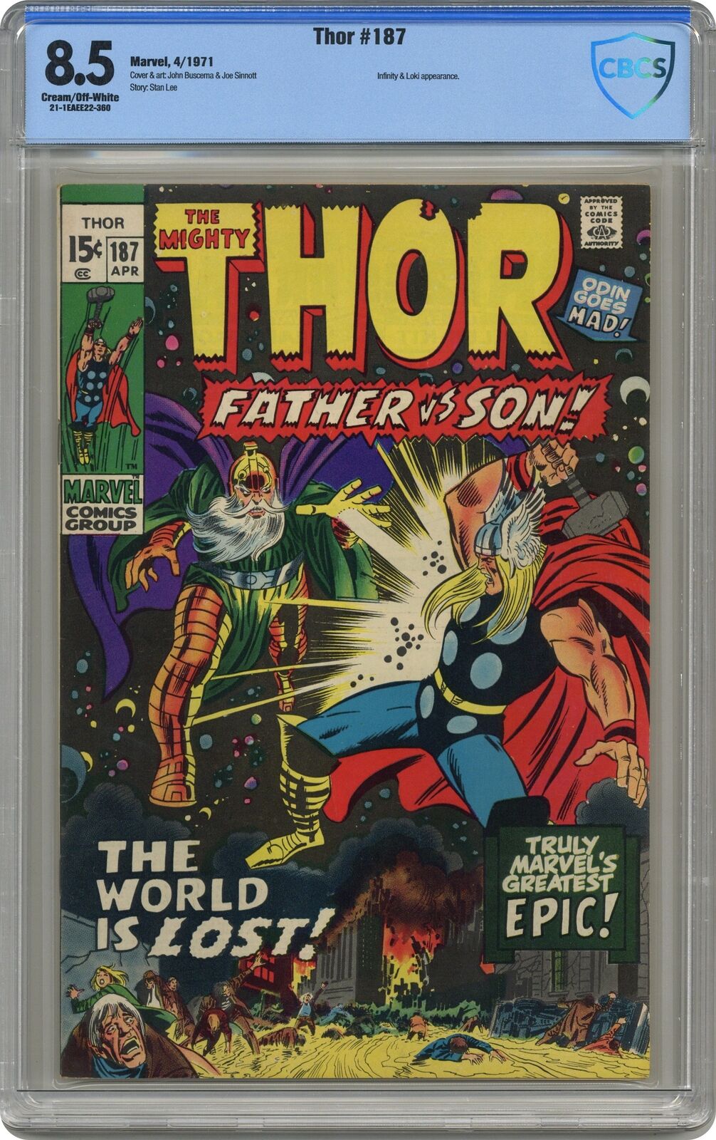 Thor #187 CBCS 8.5 1971 21-1EAEE22-360