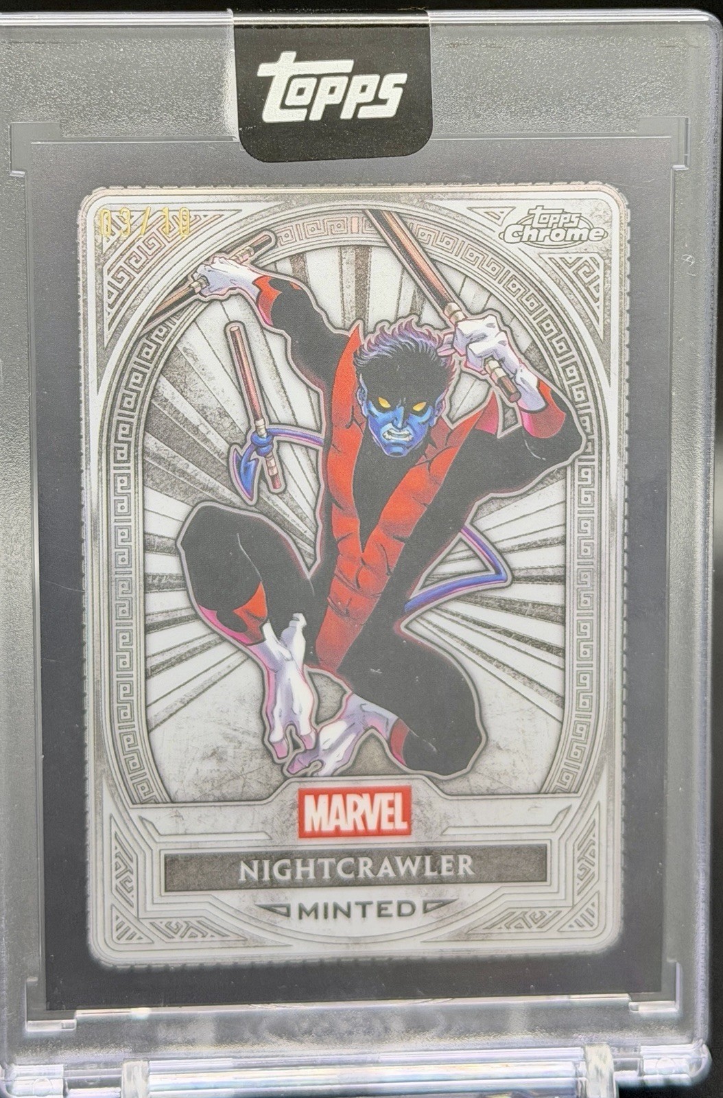 2025 Topps Marvel Mint #58 Nightcrawler Encased BLACK SP /10 2025 Topps Marvel Mint #58 Nightcrawler Encased BLACK SP /10