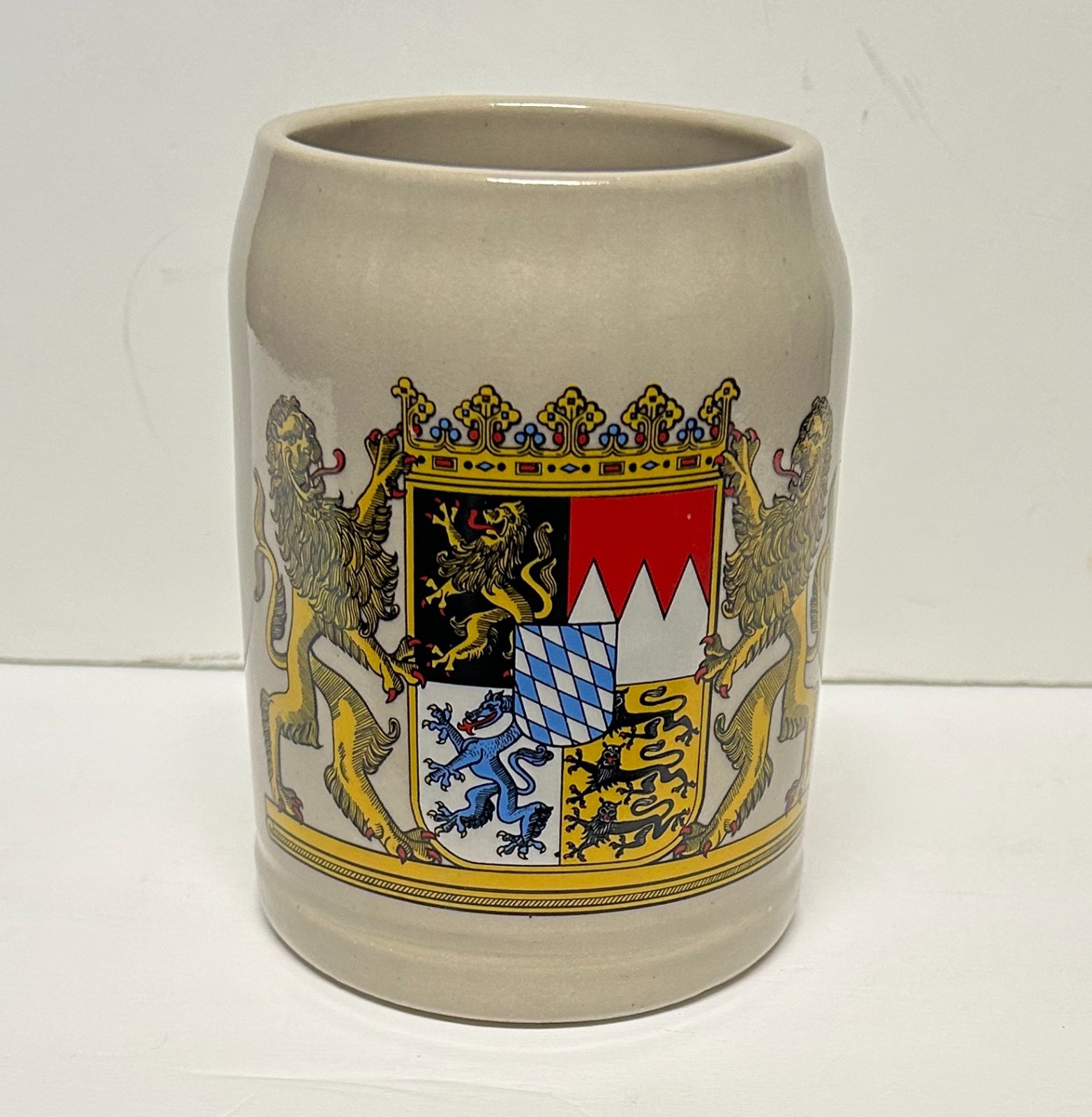 Bavaria Germany Coat of Arms Beer Stein - 0.5 Lt. - F. Herb