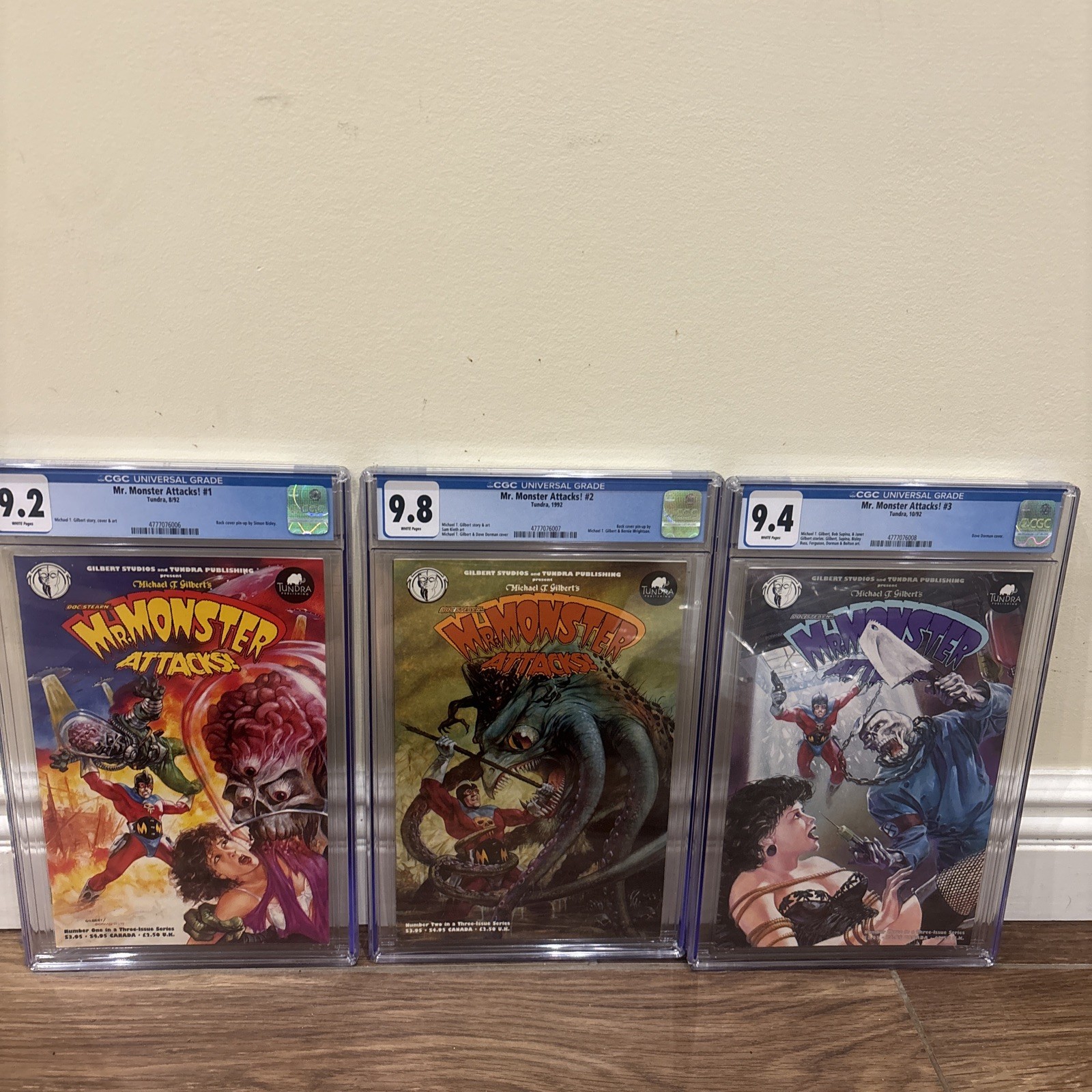 Mr. Monster Attacks #1-3 CGC GRADED 9.2-9.8 Tundra Comics 1992 FULL RUN Rare Mr. Monster Attacks #1-3 CGC GRADED 9.2-9.8 Tundra Comics 1992 FULL RUN Rare