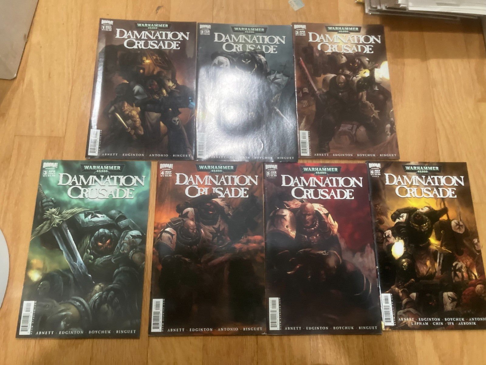 Warhammer 40k damnation crusade 1,2,3a,3b, 4,5,6 complete set VF/NM