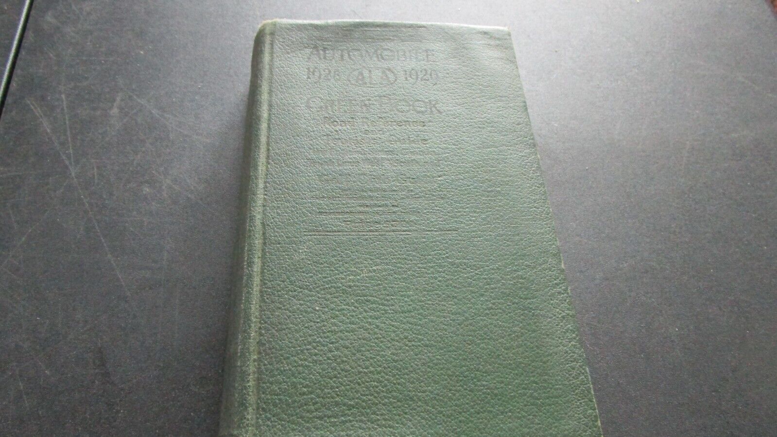 AUTOMOBILE GREEN BOOK 1928-1929 VOL 1