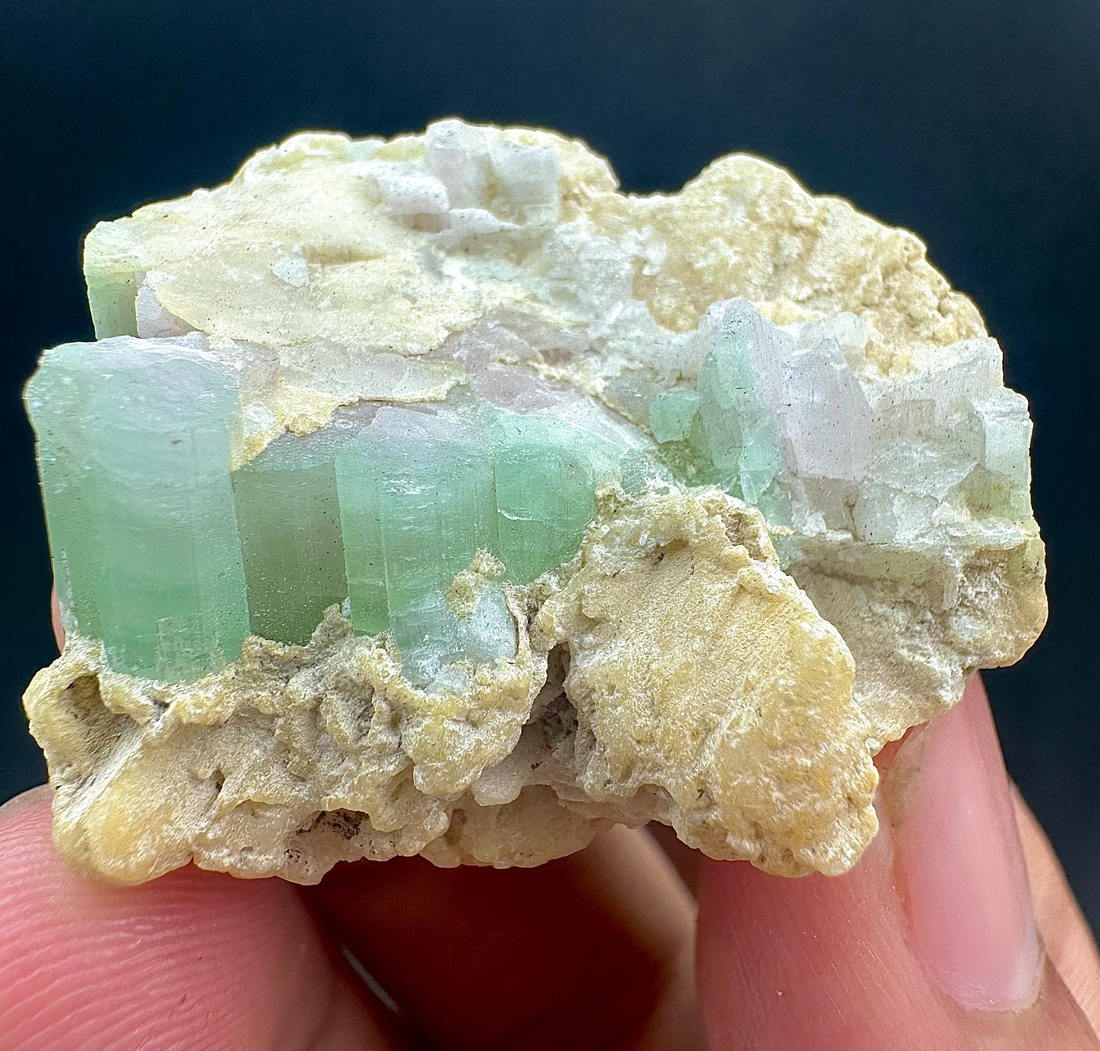 75 Carats Top Quality Green Tourmaline Crystal Bunch From Afghanistan 75 Carats Top Quality Green Tourmaline Crystal Bunch From Afghanistan