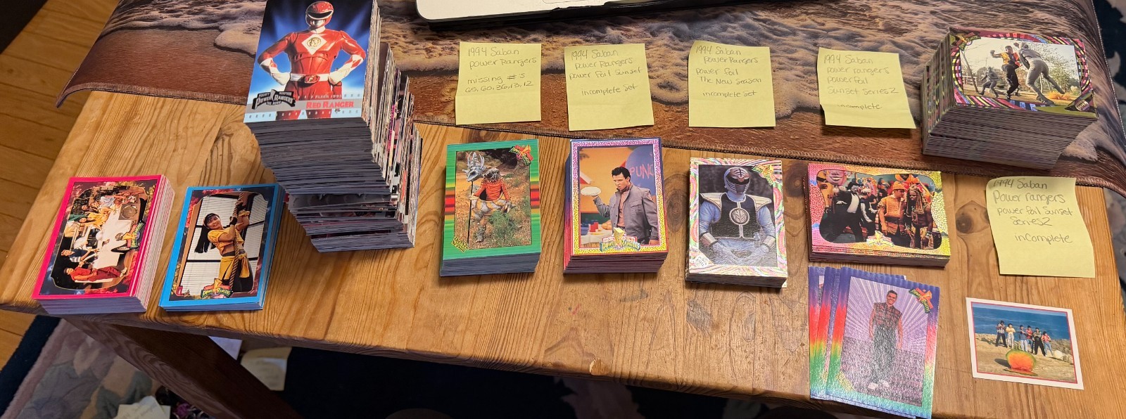 Huge Vintage POWER RANGERS Partial SET Lot of 600 assorted cards w/ Foils etc Huge Vintage POWER RANGERS Partial SET Lot of 600 assorted cards w/ Foils etc