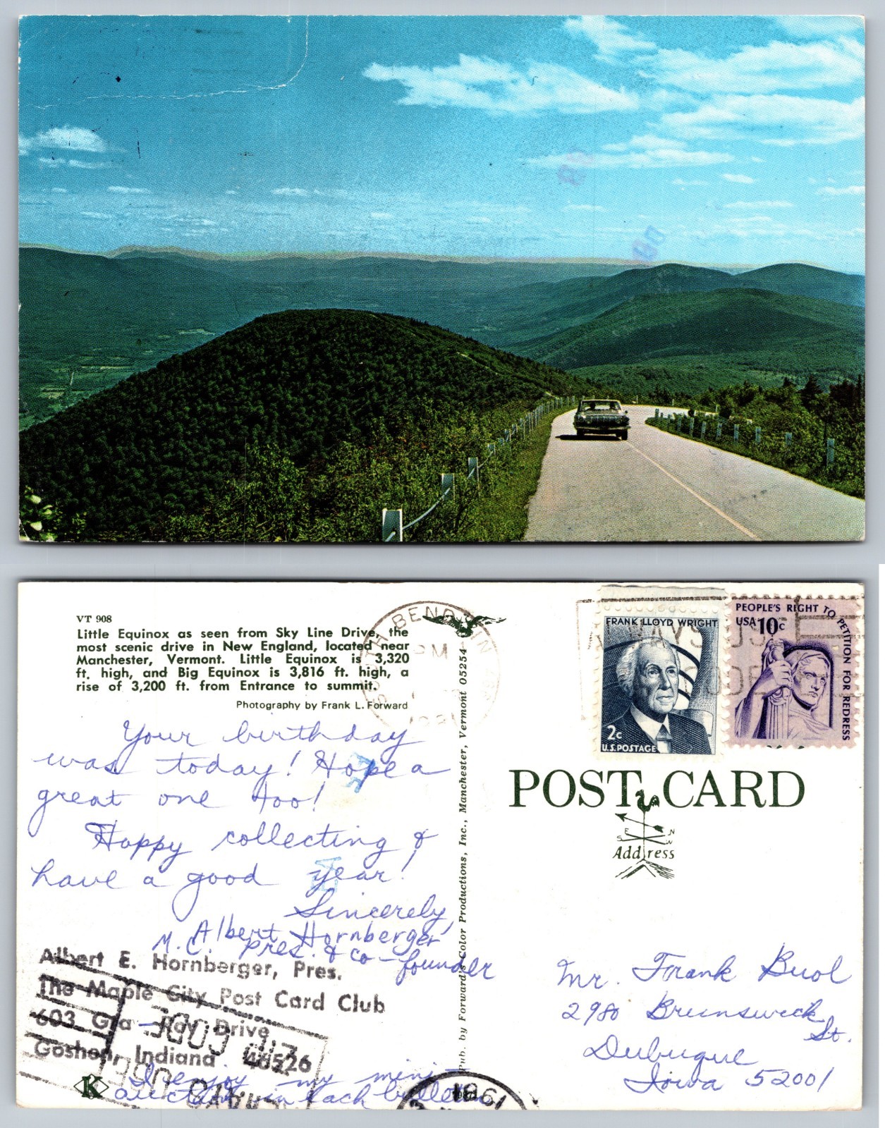 Skyline Drive Virginia Roadway Mountain View Postcard Skyline Drive Virginia Roadway Mountain View Postcard