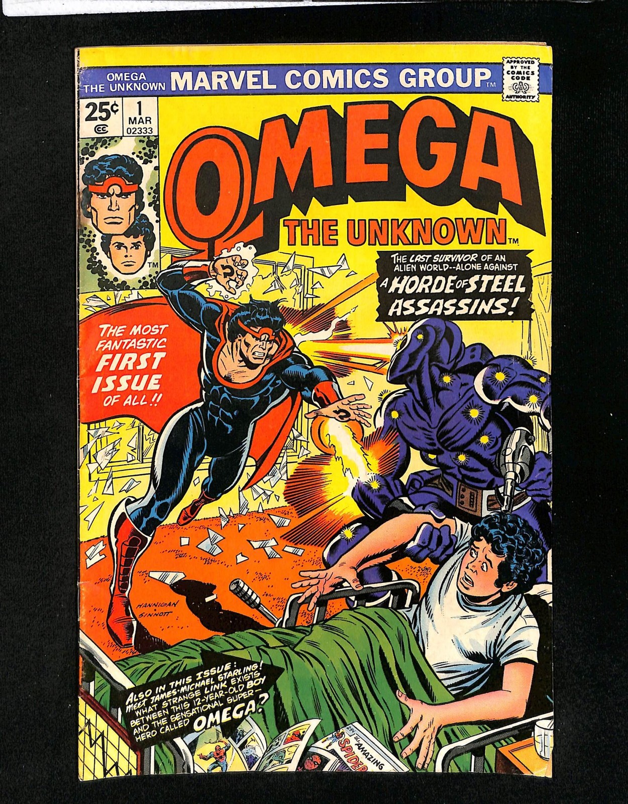 Omega the Unknown #1 Hannigan/Sinnott Cover Marvel 1976
